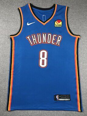 Oklahoma City Thunder Jalen Williams Jersey #8 - Blue/Orange/Yellow